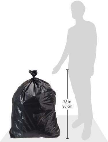 AmazonCommercial 23G SlimJim Rubbermaid - 23 Gallon - 150 Count - 1.1 Mil - Black