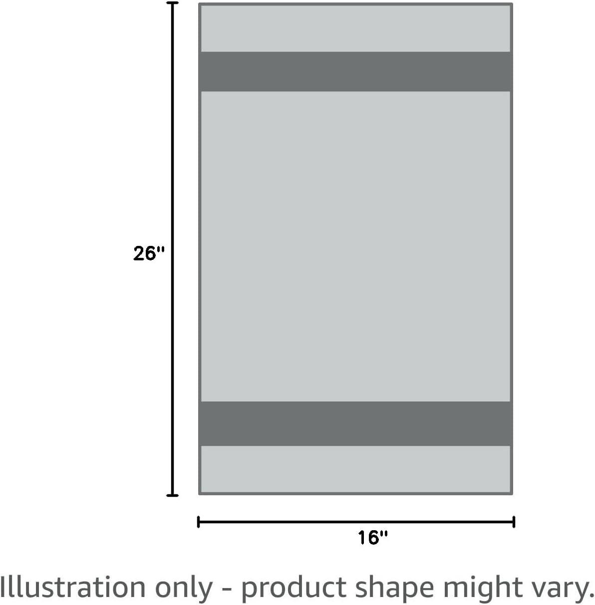 KitchenAid Albany Kitchen Towel 4-Pack Set, Charcoal Grey/White, 16"x26"