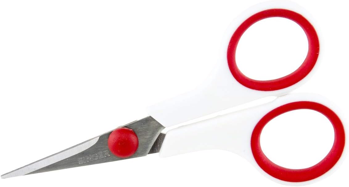 Singer 3404 Scissors, Red & White (1-Pack)