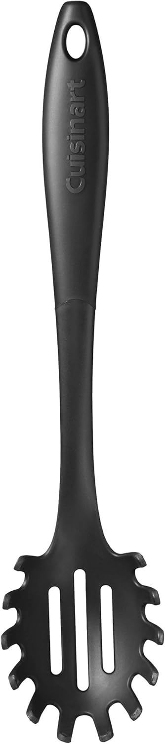 Cuisinart Curve Handle Nylon, Pasta Server,Black,1 EA, 14.5"