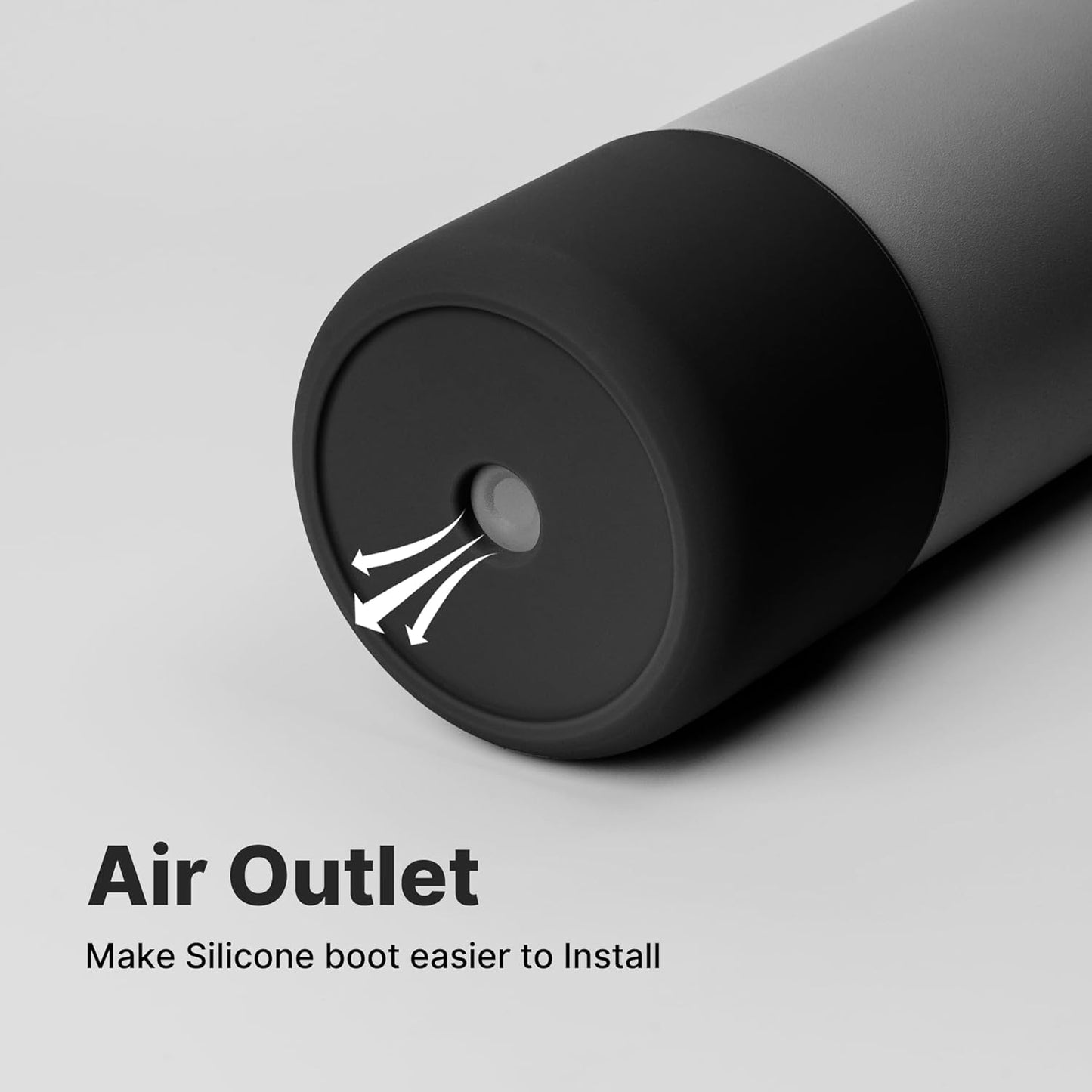 Silicone Boot for Owala 24 oz Water Bottle, Anti-Slip Protective Sleeve for Owala Twist & FreeSip & Flip Stainless Steel Water Bottle, Boot Bottom Base for Owala (Black)