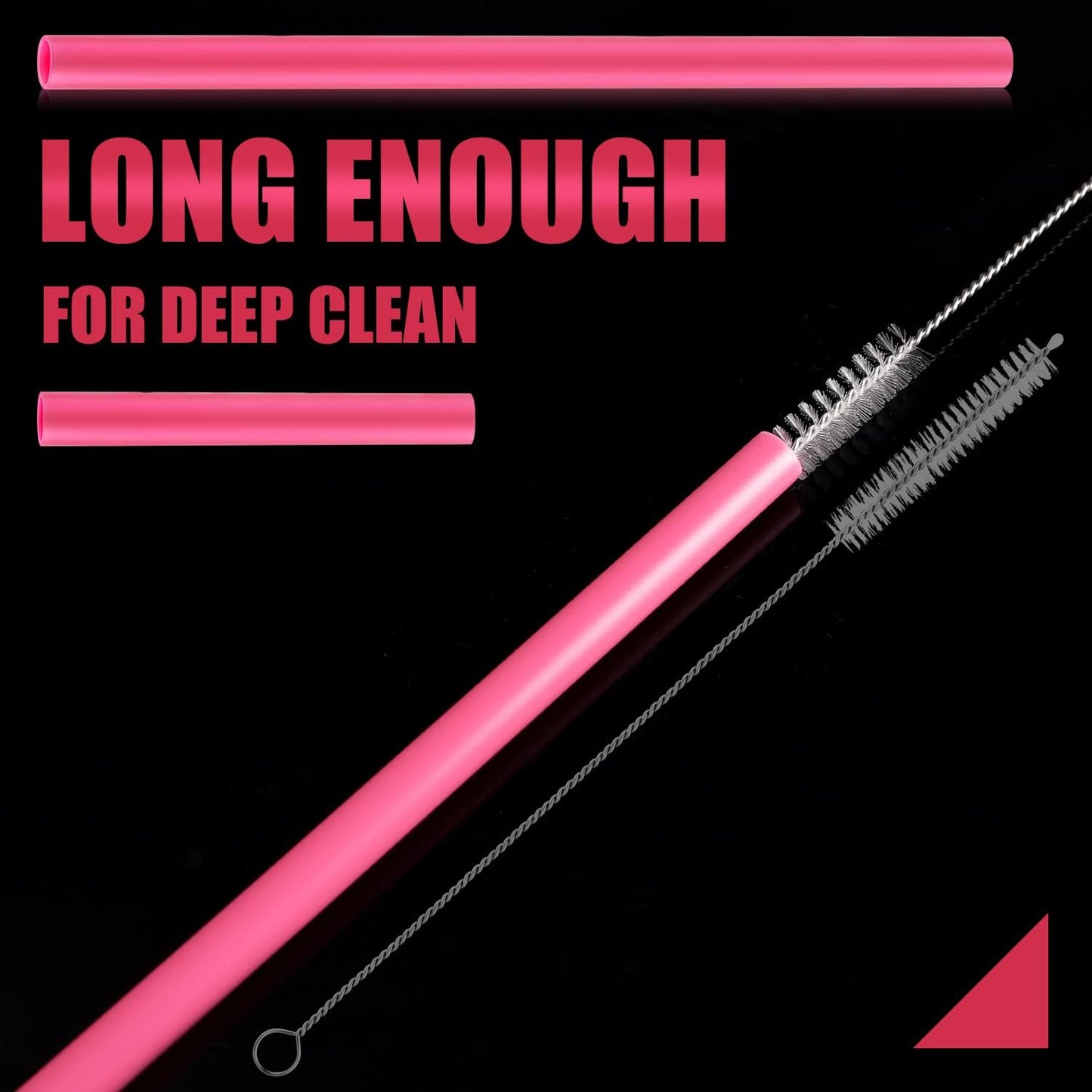 6pcs Replacement Straws for Owala FreeSip 24oz 32oz, Reusable Plastic Straws with Cleaning Brush for Owala Water Bottle 24 oz 32 oz and Flip 25 oz, Tumbler Accessories (Colorful)