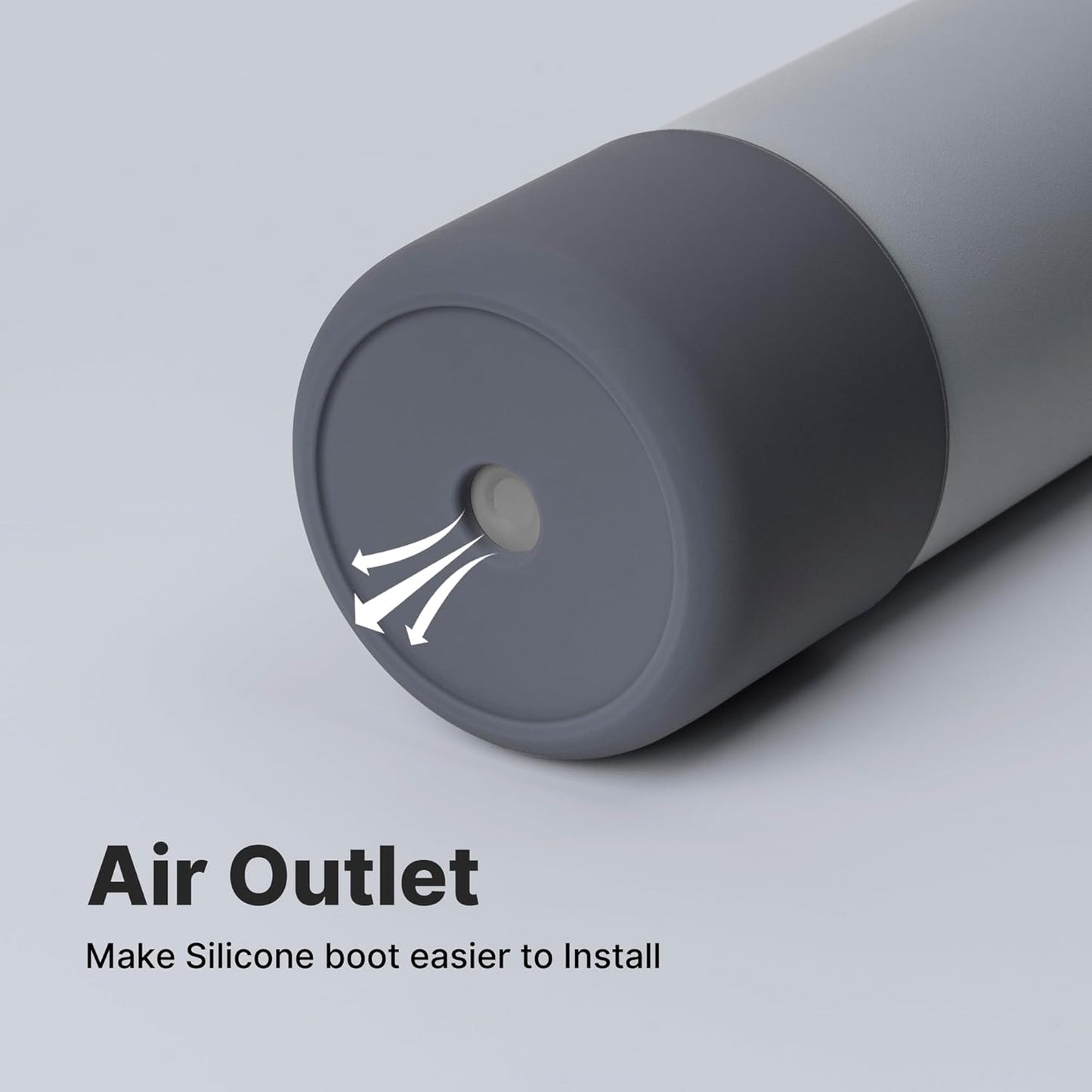 Silicone Boot for Owala 24 oz Water Bottles, Anti-Slip Protective Sleeve Bottom Protector for Owala Twist & FreeSip & Flip Stainless Steel Water Bottle (Grey)