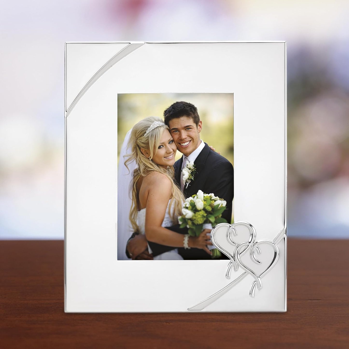 Lenox 812616A True Love 5x7 Picture Frame, Metallic