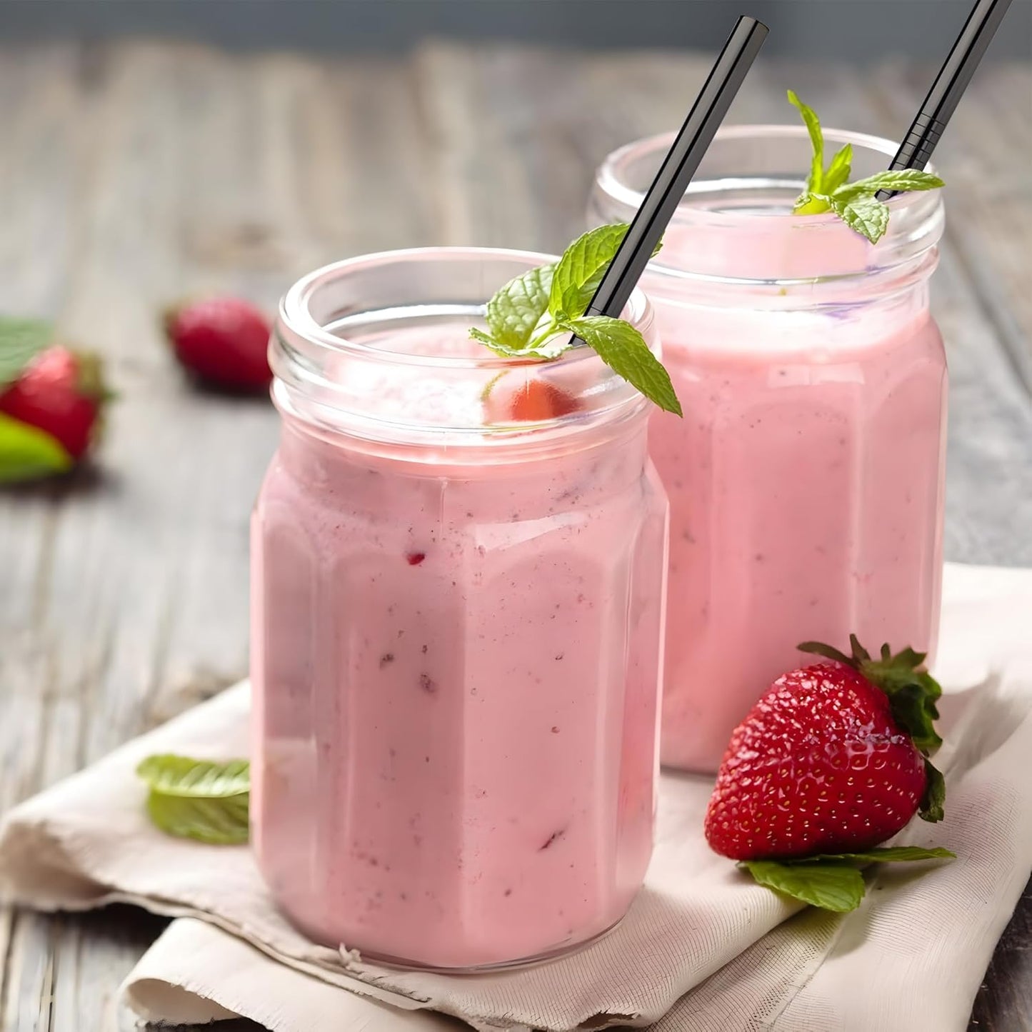 6 PCS 12Inch Metal Stainless Steel Reusable Straight Straw,with 6 Silicone Flex Tips and 2 Cleaning Brush,for 40oz Stanley, Hydrapeak, Owala Tumbler,Simple Modern 32 40oz Tumbler(8mm 3B3S)