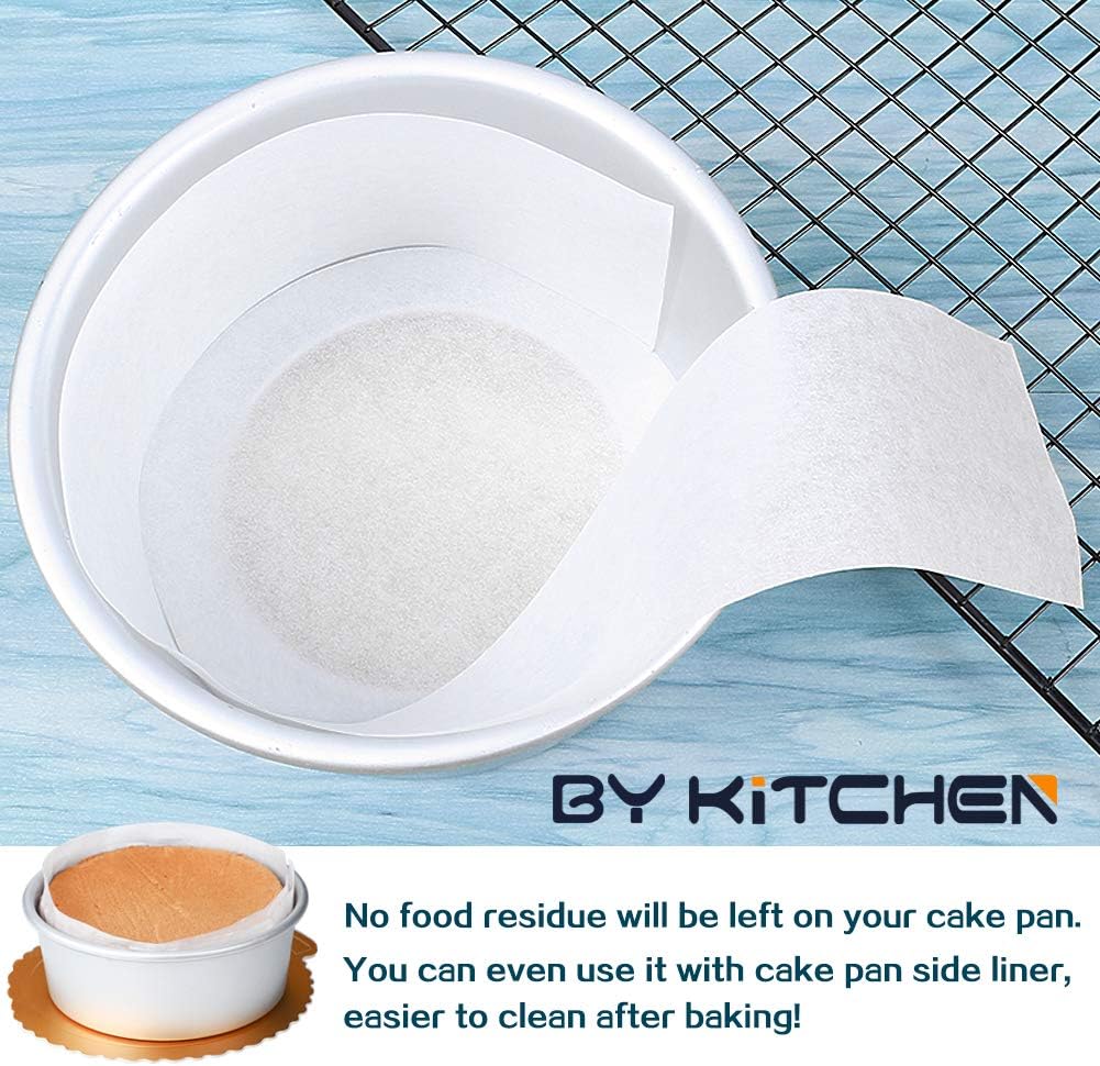 10 Inch Round Parchment Paper, Set of 200, 4.5/5.5/6/7/8/9/12in Parchment Rounds Available, Baking Parchment Circles for Springform Pan, Cake Pan, Tortilla Press and More
