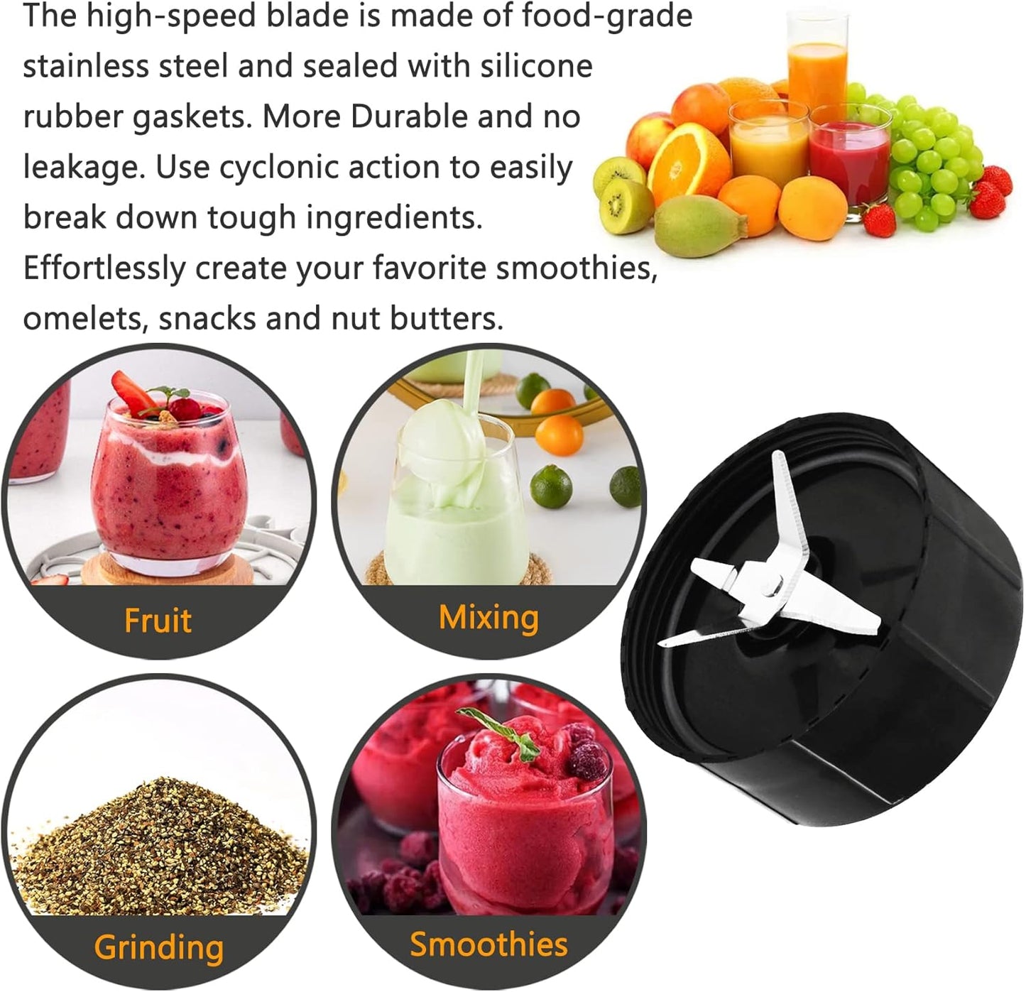 000026 1 Cross Replacement for The Blender Juicer Mixer Black 1Pcs