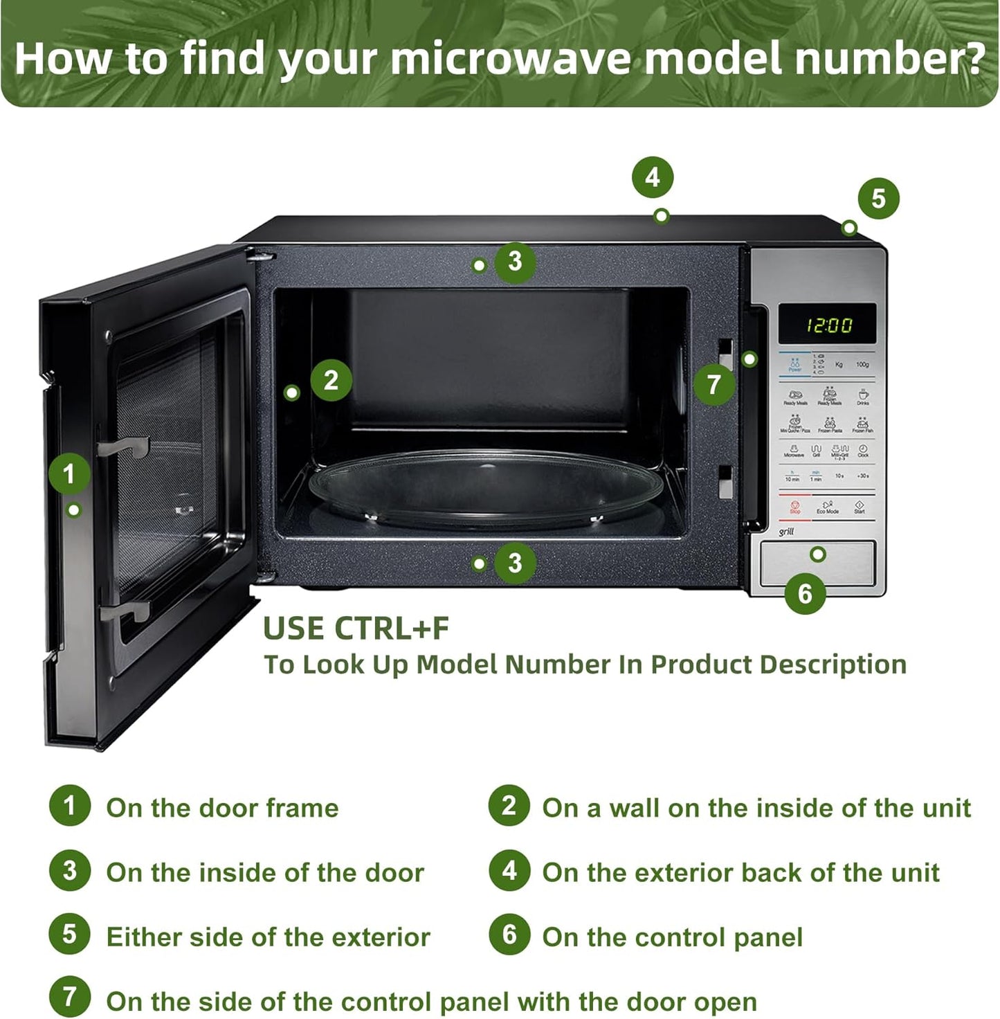 11.25" Microwave Plate Replacement for 3517203500 3517203510 Magic Chef MCO160 Series Compatible with Sharp Microwave Plate R318 R331 Series Frigidaire 5304481353 and 11 1/4 inch Daewoo Glass Plate