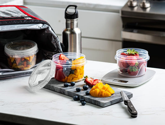 (16 Ounce 10 Pack) Clear Twist cap Containers with Screw on Lids Twist Top Food Storage Freezer Containers