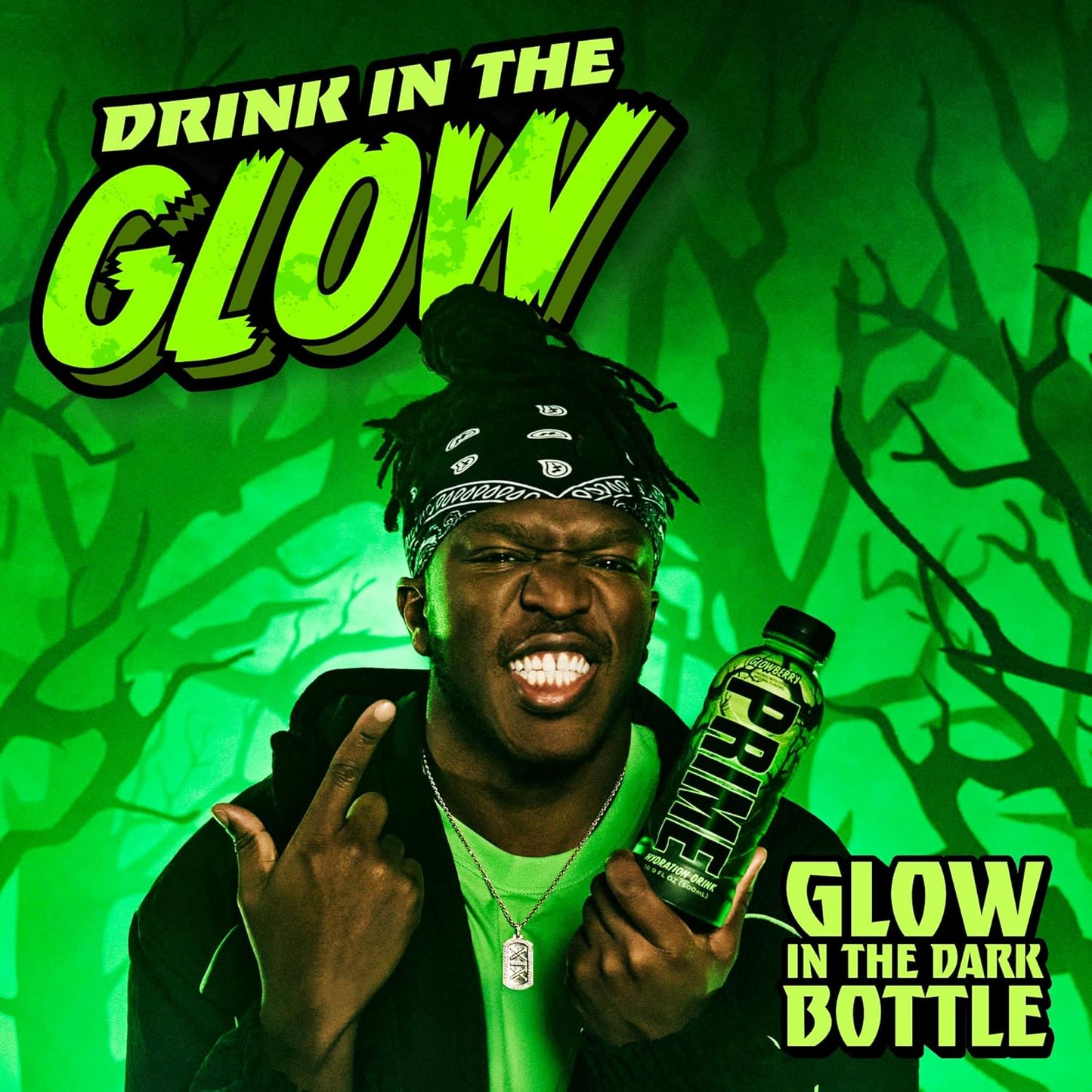 PRIME Hydration GLOWBERRY, Sports Drinks, Electrolyte Enhanced for Ultimate Hydration, 250mg BCAAs, B Vitamins, Antioxidants, Low Sugar, 16.9 Fl Oz, 12 Pack