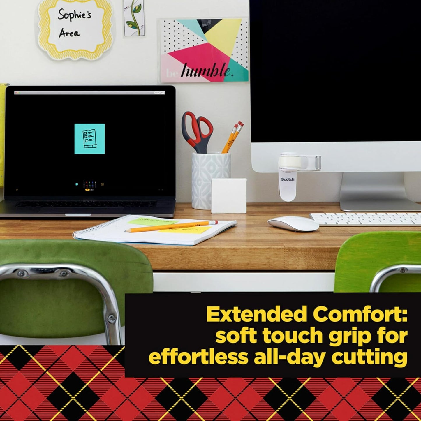 Scotch Brand Precision Ultra Edge Scissors, Left- or Right-Handed, 8 Inch, 3-Pack