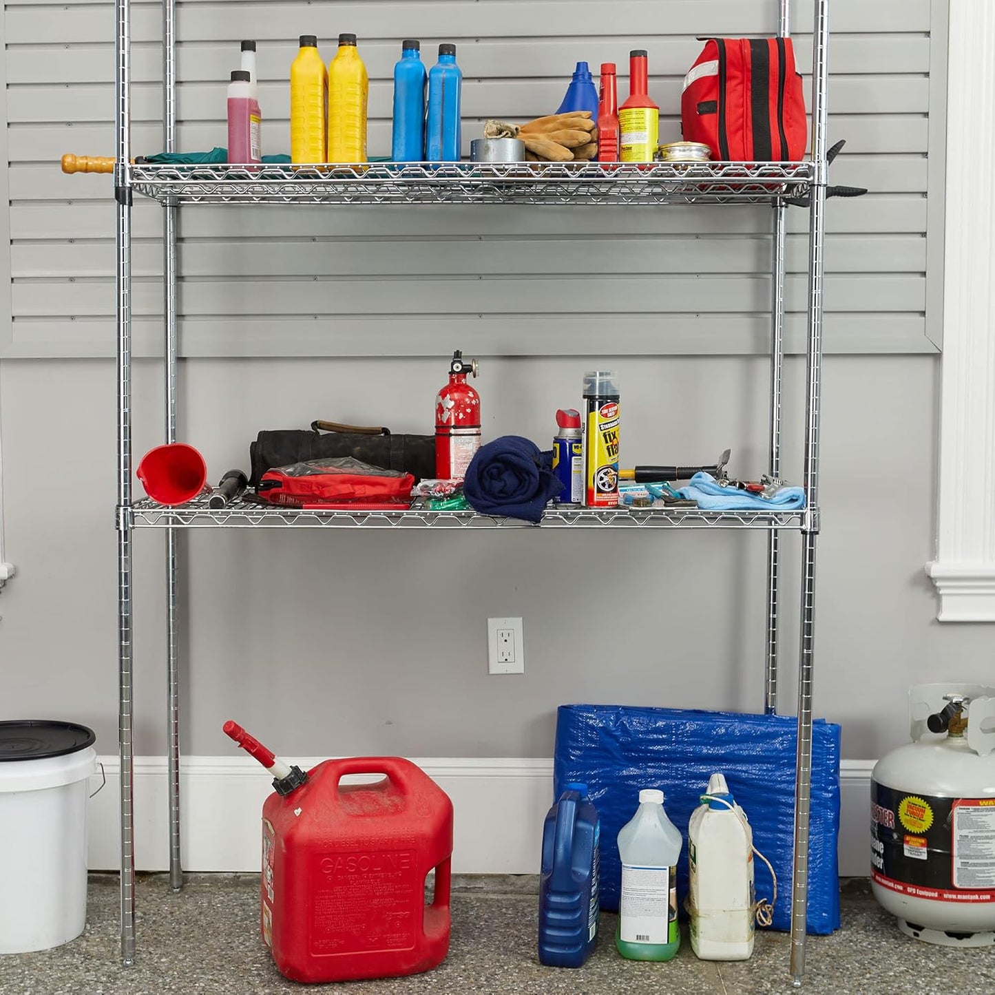 Rubbermaid ActionPacker️ 48 Gal with 8 Gal Containers Nested, Lockable Storage Bins, Industrial, Rugged Storage Container Bundle with Lids