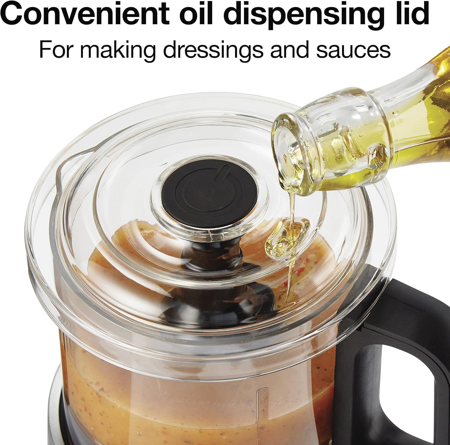 Proctor Silex Durable Electric Vegetable Chopper & Mini Food Processor with 2 Speeds for Chopping, Puree & Emulsify, 3.5 Cups, Silver