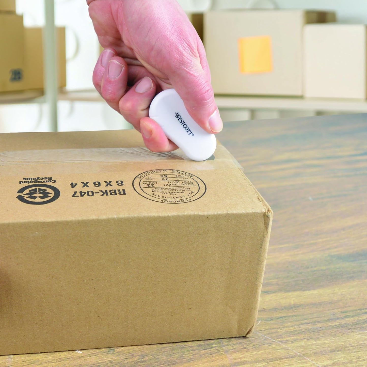 Westcott Titanium-Bonded Mini 3-Piece Travel Set - Folding Scissors for Fabric and Paper, Slicer & Rotary Cutter for Fabric