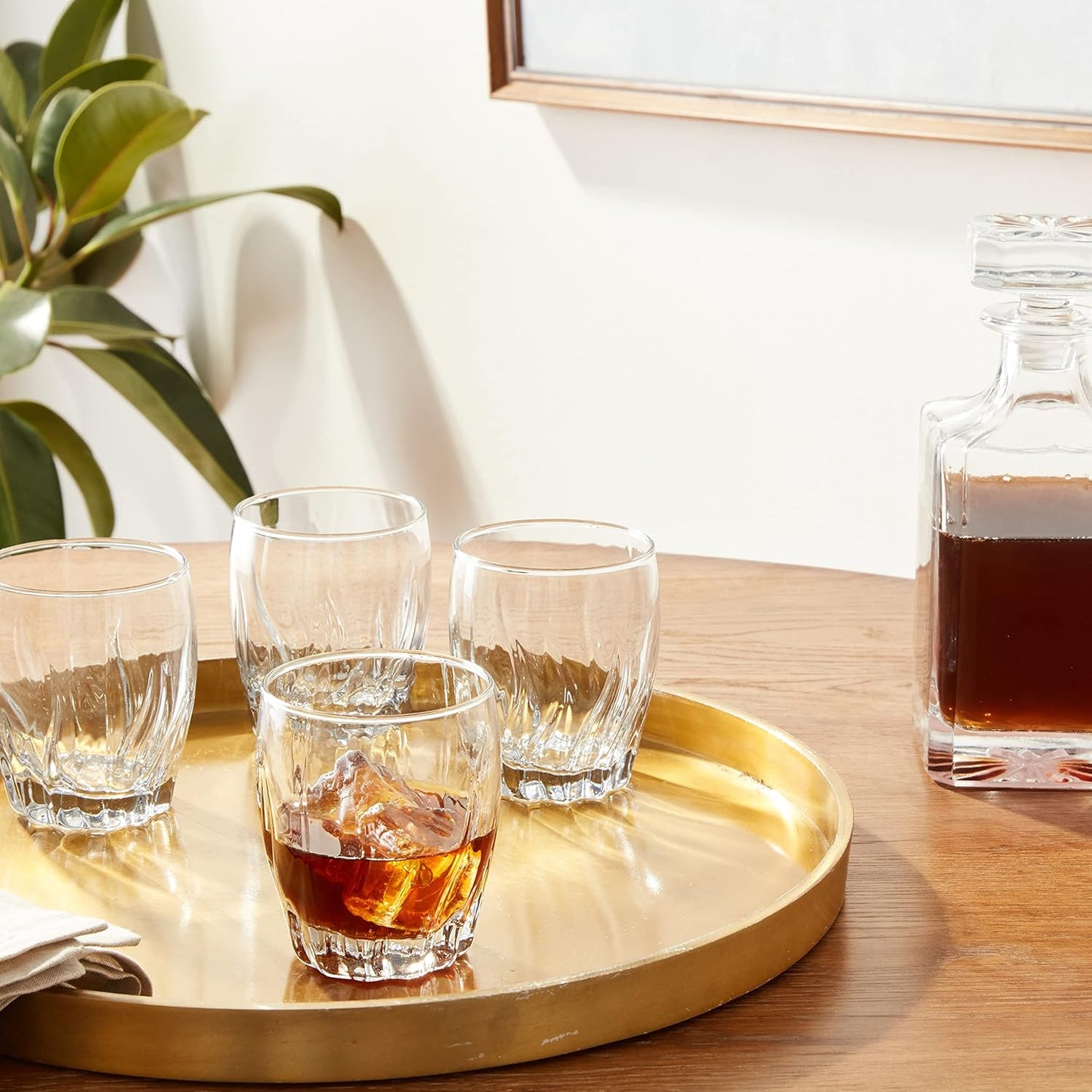 Anchor Hocking Central Park Drinking Glasses, 12 oz (Set of 4) -