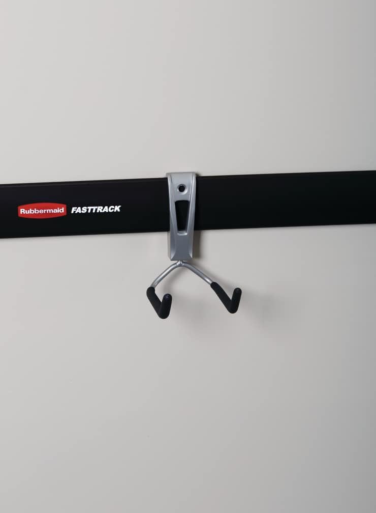 Rubbermaid FastTrack Cord Hook Garage Organization and Storage Heavy Duty Storage for Coolers/Cords/Ropes/Hoses
