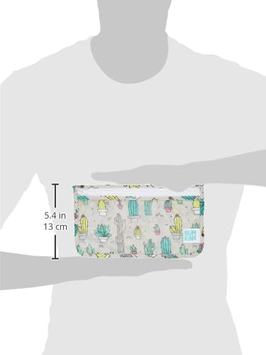 Bumkins Travel Bag, Toiletry, TSA Approved Pouch, Zip Bag, Quart Size Airline Compliant, Clear-Sided, Baby, Diaper Bag Organization, Makeup, Accessories, Packing, Set of 3 Sizes, Cactus Green