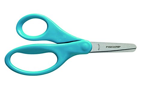 Fiskars 5" Blunt-Tip Scissors for Kids 4+ - Scissors for School or Crafting - Back to School Supplies - Color May Vary