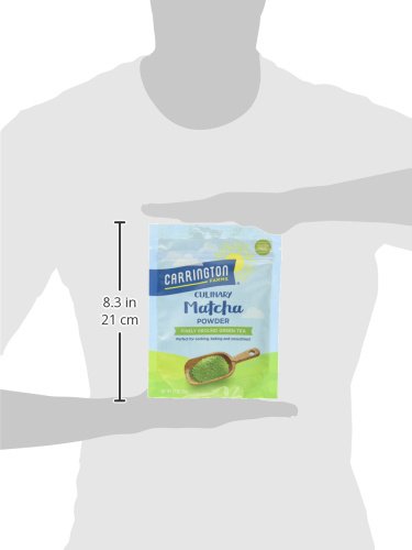 Carrington Farms – Organic Matcha Powder - Finely Milled Green Tea Leaves - Bold And Rich Flavor - Energy Booster - Low Calorie 3.5 Ounce Bag - Package May Vary (Pack of 2)