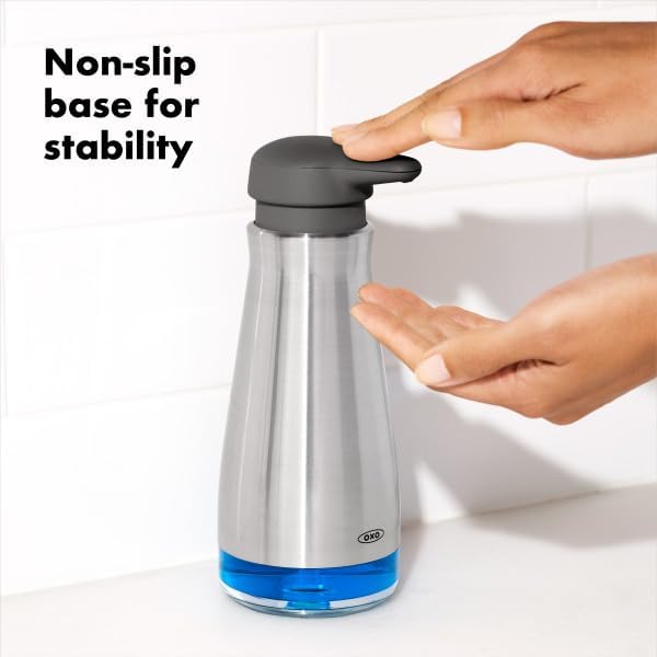 OXO Good Grips Stainless Steel Soap Dispenser, Kitchen and Bathroom Accessories