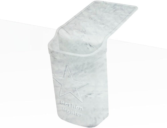 Hot Iron Holster | Adhesive-Free Silicone Storage Pocket for Organization and Travel | Heat Resistant to 500°F | Ideal for Curling Irons, Hair Straighteners, and other Hot Tools