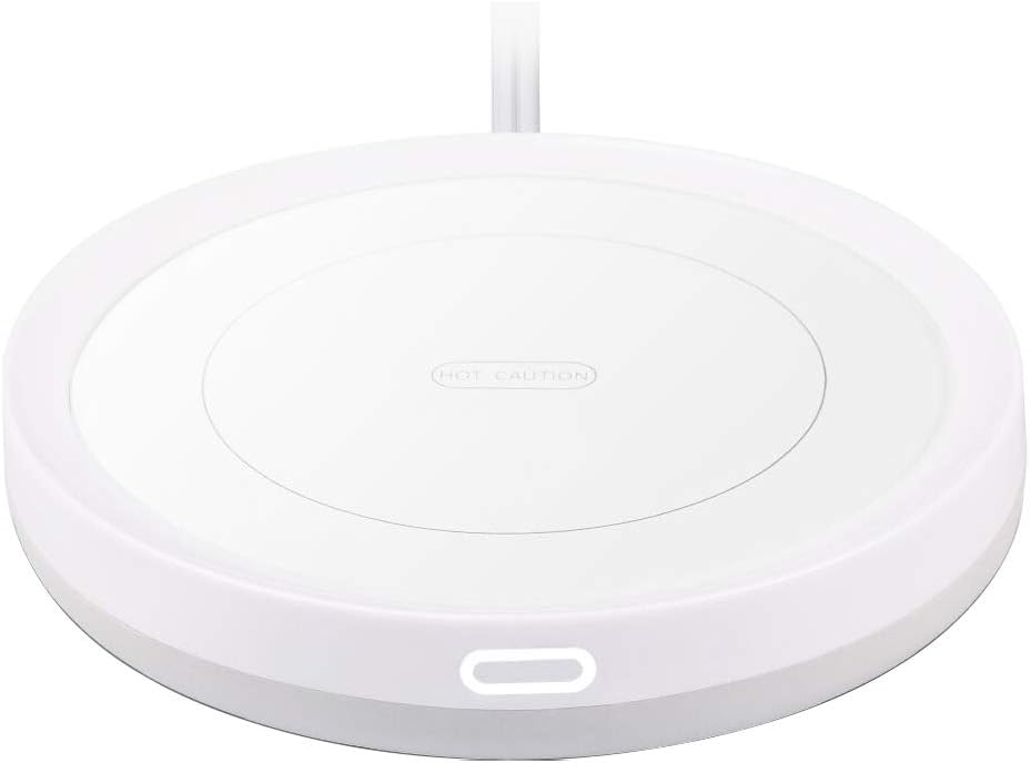 BESTINNKITS White Smart Coffee Auto On/Off Gravity-Induction Mug Office Desk Use, Candle Wax Cup Warmer Heating Plate (Up to 131F/55C)