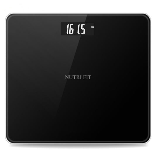 NUTRI FIT Digital Bathroom Scale for Body Weight, Bath Scale for Accurate Weight Watching with Large LCD Display, Most Accurate for The Elderly Safe Home Use, 330 lbs