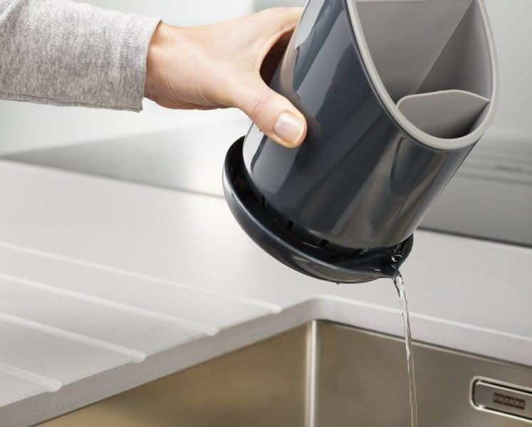 Joseph Joseph Dock Cutlery Drainer and Organizer, Dark Grey/Grey