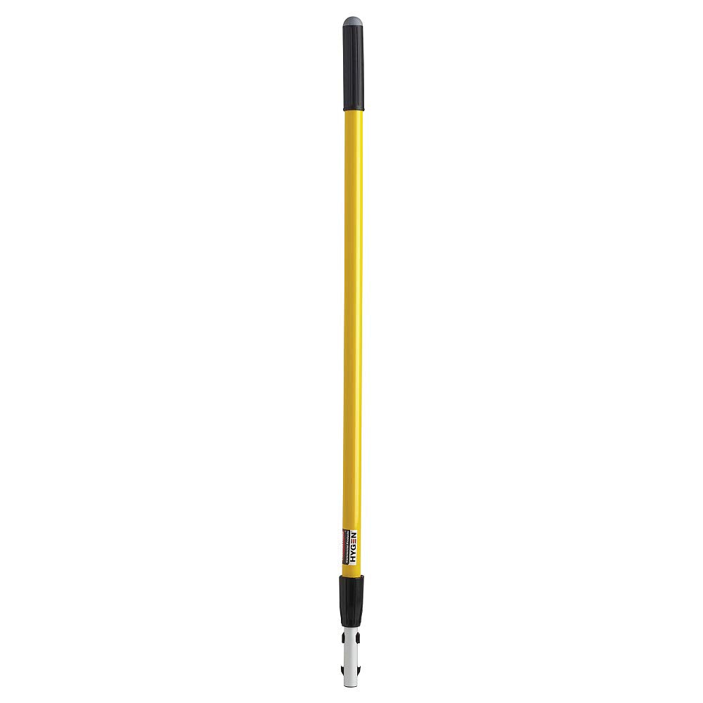 Rubbermaid Commercial Products HYGEN Quick-Connect Adjustable Extension Handle/Pole, Lightweight Cleaning Tool for Floors/Walls/Ceilings/Windows for Janitorial/Residential/Commercial/Business, Yellow