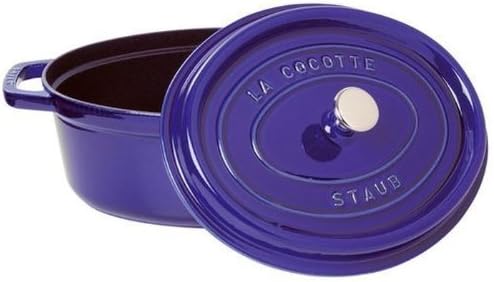 Staub Cast Iron Roaster/Cocotte, Oval 31 cm, 5.5 L, Dark Blue