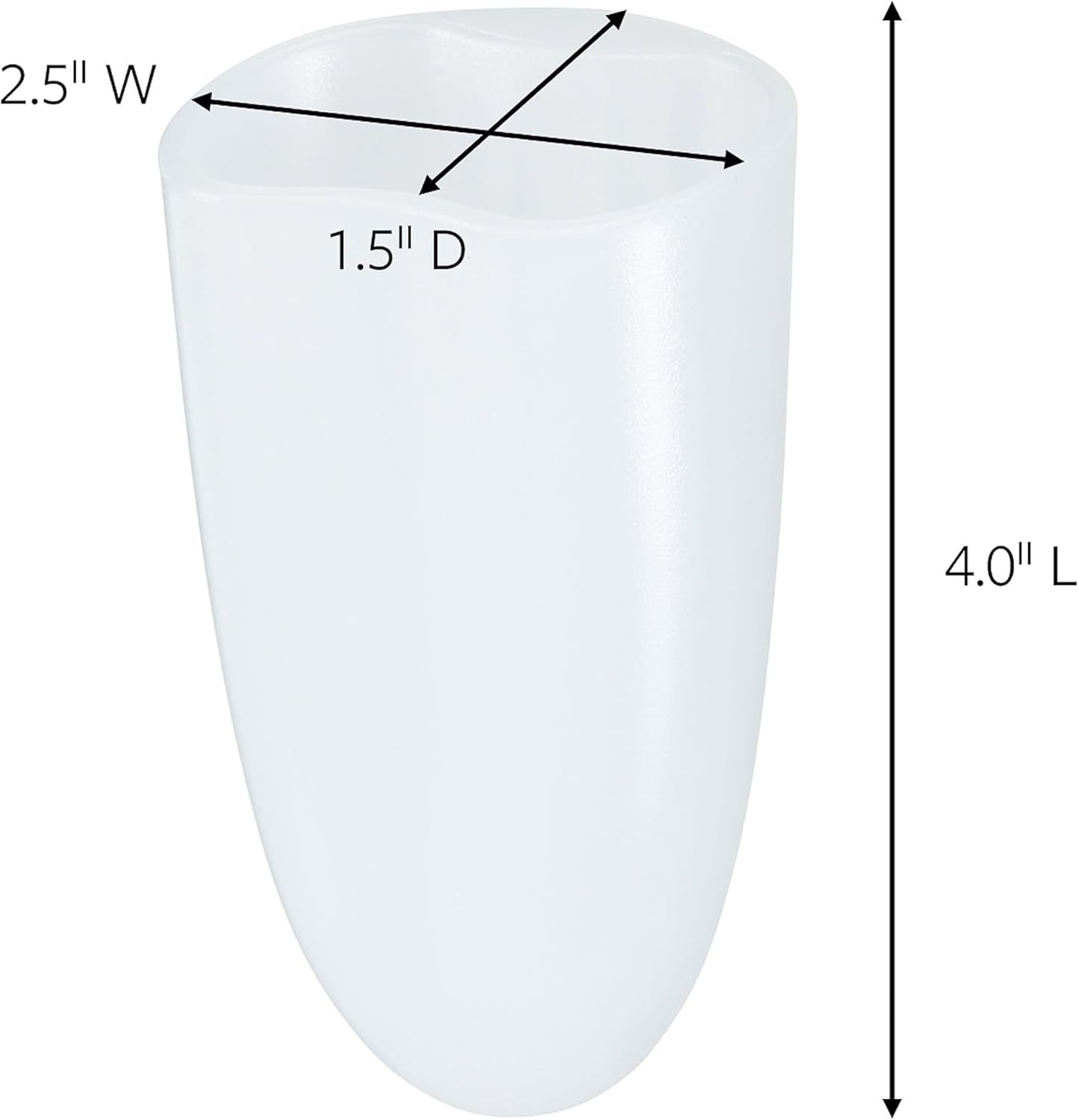 Command Razor Holder, Holds up to 3 lb, Clear Frosted, 4" x 2.5" x 1.5" 1 Holder with 1 Medium Water-Resistant Command Strip, Damage Free Bathroom Organization for Razors or Toothbruses