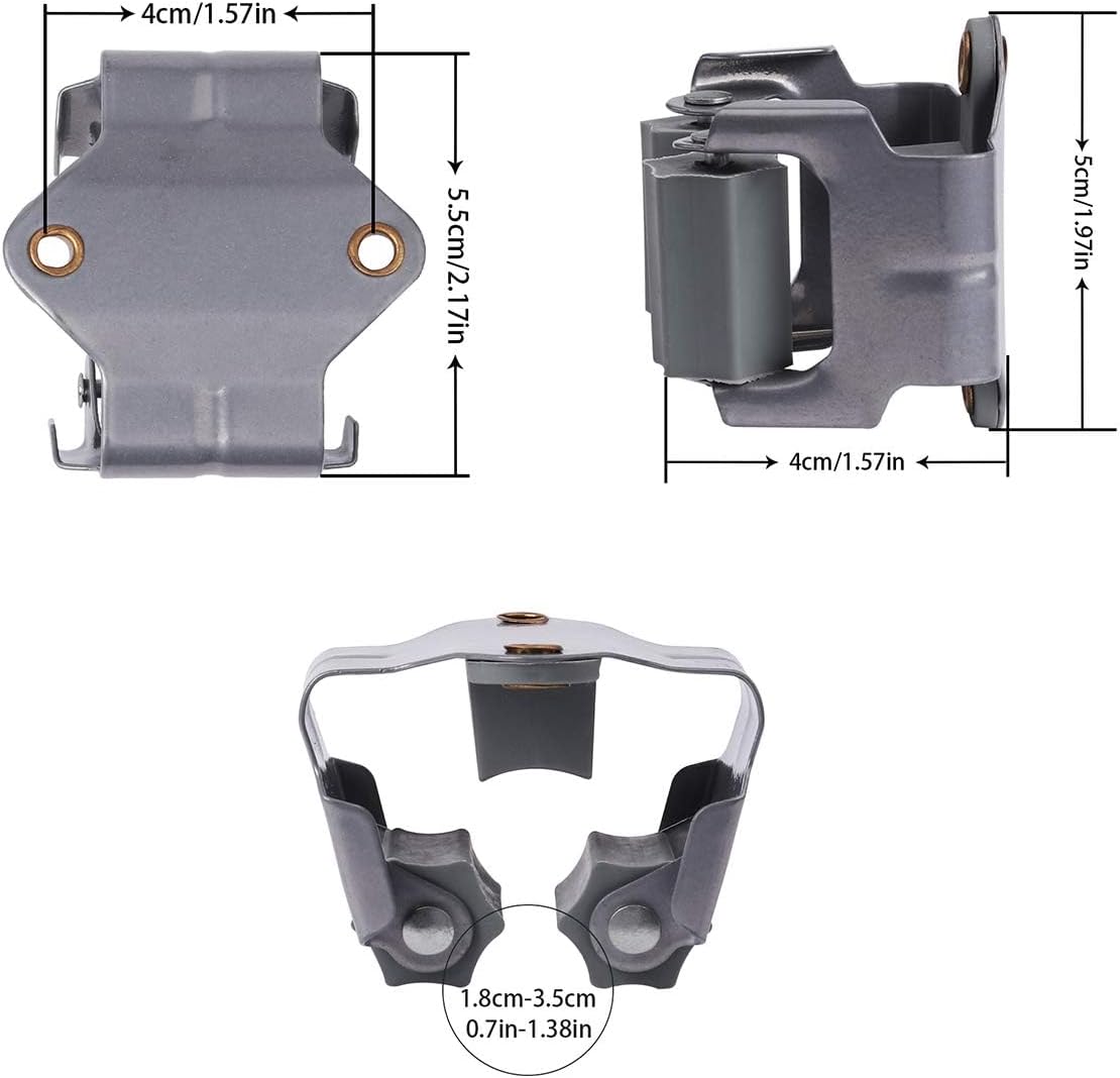 3-H Mop and Broom Holder Big Size Hanging 1 KG Extra,10 Pack Broom Hanger Wall Mount for Hanging and Organizing Shove Rake Yard Tools in Kitchen Shed Laundry Room Bathroom Garden(Grey)