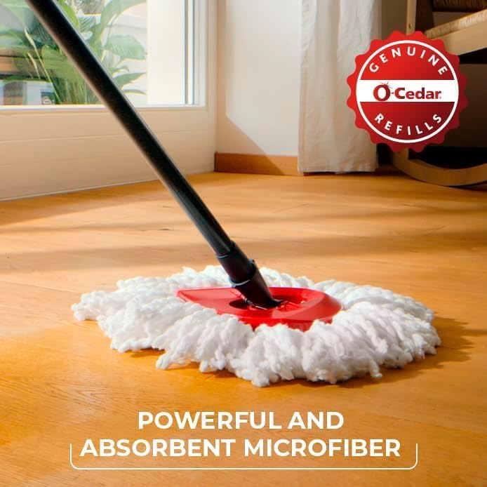 O-Cedar EasyWring Microfiber Spin Mop and Bucket Cleaning System + Lavender Pac (Variety Pack)