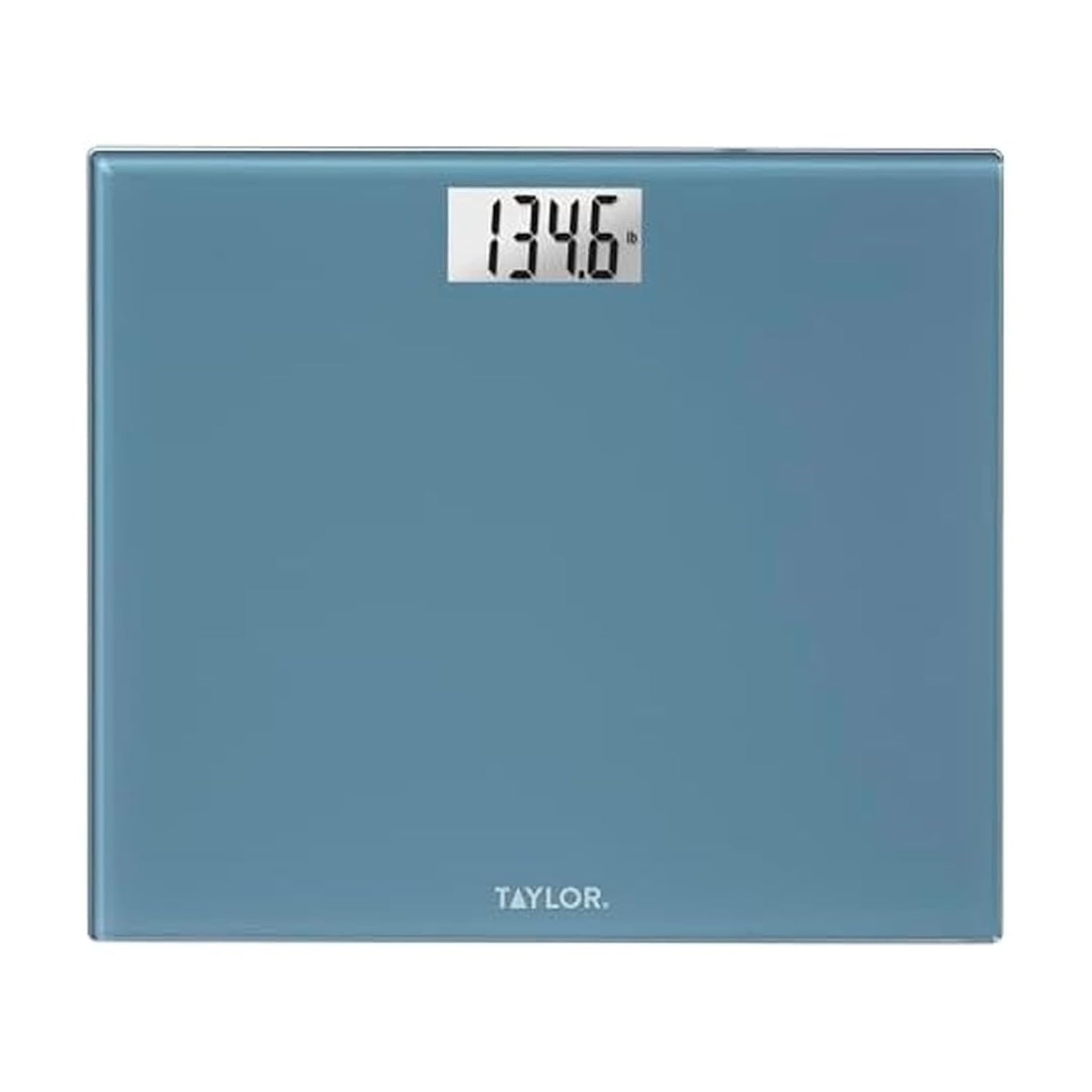 Taylor Digital Extra-Wide Extra High 500lb Capacity Bathroom Scale for Body Weight, Accurate High Precision and Ultra Wide Platform, Digital Weighing Machine for People, Easy-to-Read, Slate Blue