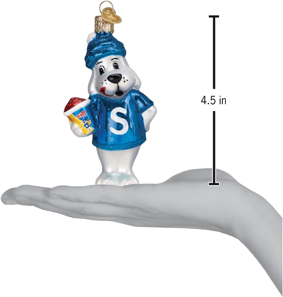 Old World Christmas Slush Puppie Glass Blown Ornament for Christmas Tree, Handcrafted Holiday Decoration, ICEE Collection