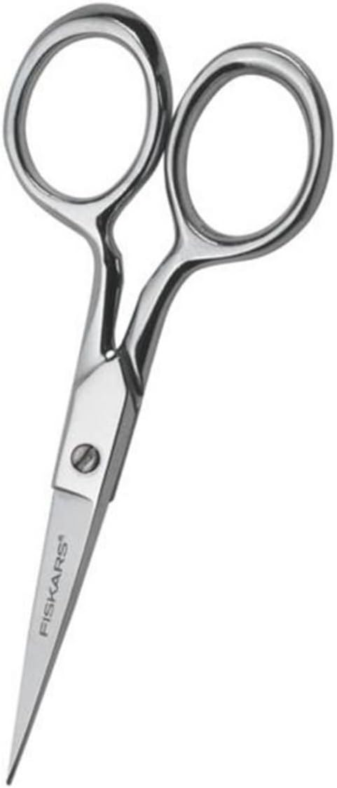 Fiskars 12-92977097J Forged Embroidery Scissors, 4 Inch, Gray