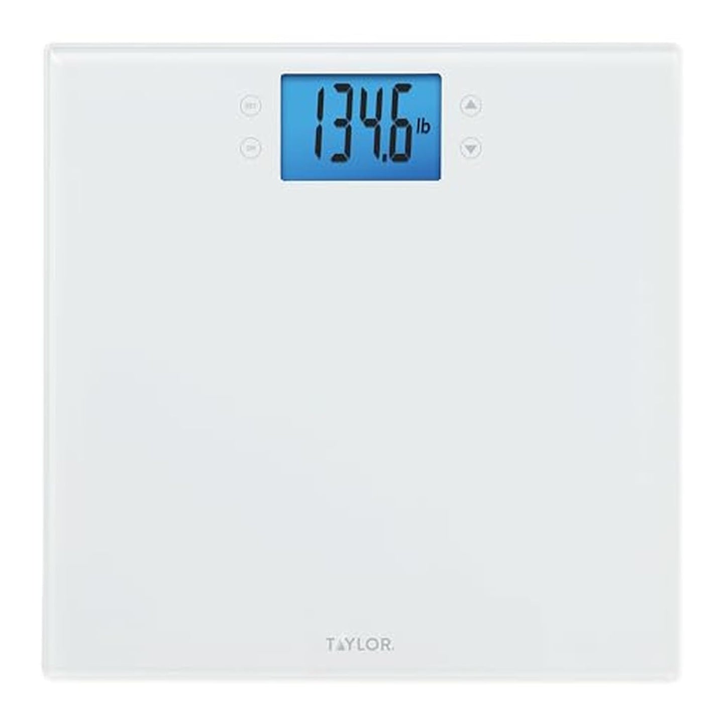 Taylor Digital Body Composition Scale w/Cal-Max, Bathroom Scale for Body Weight, Measures Body Fat, Body Water, & Muscle Mass Percentages, 4 User Recognition, FSA HSA Eligible, 400 lb Capacity, White