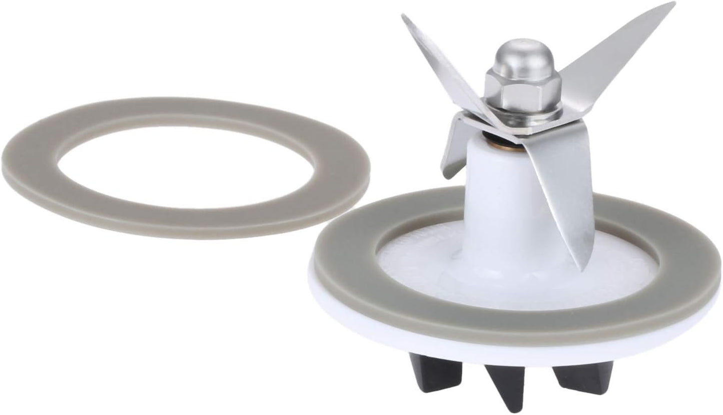 Blender Blade Cutting with 2 Gasket Sealing, Replacement for Cuisinart CBT-500, SB5600, CB600, BFP703, BFP-703, BFP703B, BFP-703CH, SPB7, SPB-7BK, CB8, CB9, BFP-703