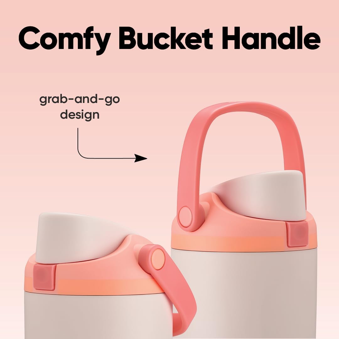 Owala FreeSip Sway - Stainless Steel-40-oz.-Orange/Tan(Sparkling Sherbet)