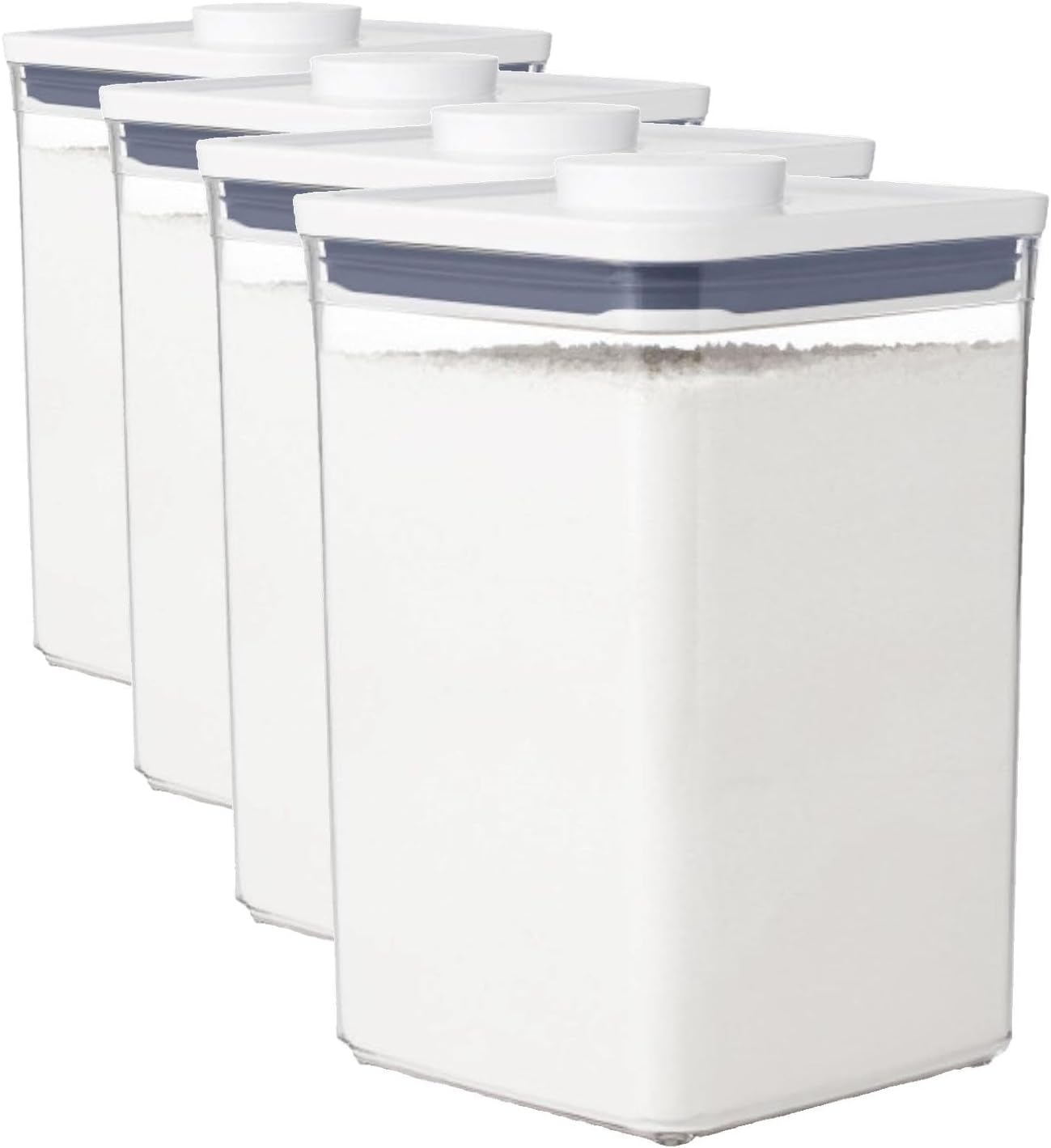 OXO Good Grips POP Container - 4.4 Qt/4.2 L, Airtight Food Storage Containers (Pack of 4)