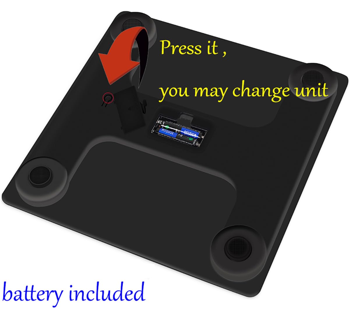 Scale for Body Weight, Digital Bathroom Scale, Weight Scales for People,Body Scale,Black,Max:400LB/180KG,2 Weighing Units: LB/KG
