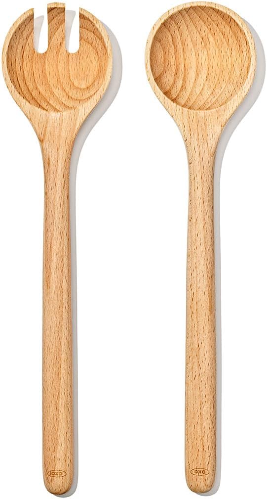 OXO Good Grips Beechwood Salad Servers – 2-Piece Set