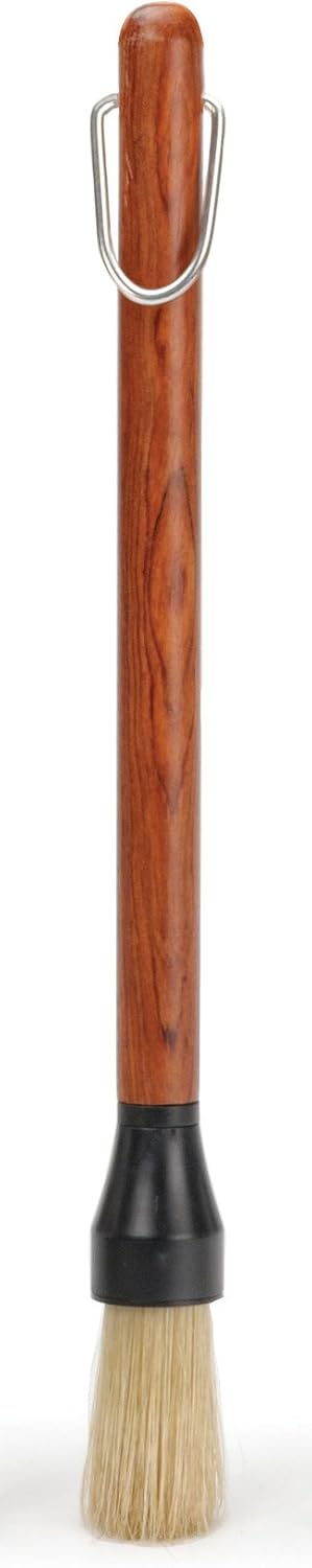 RSVP International (BQ-BST) BBQ Basting Brush, 10.5" | Baste Meats & Veggies | All Natural Bristles & Rosewood Handle | Grilling & Marinating