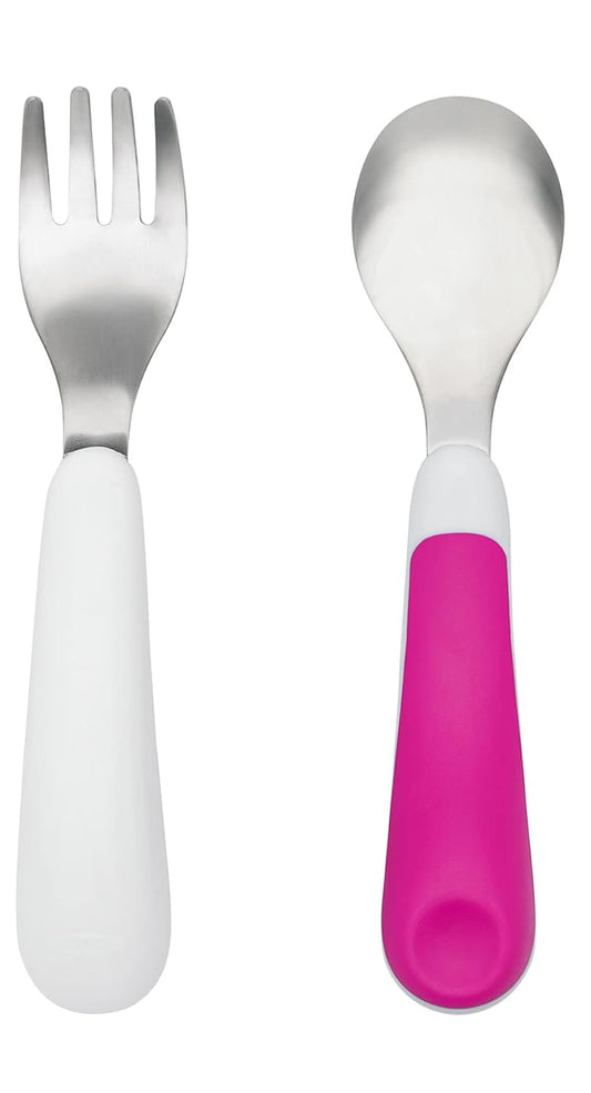 OXO Tot Training Fork & Spoon Set- Pink
