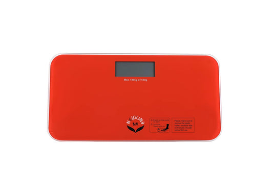 NewlineNY 700 Series Mini Travel Digital Bathroom Scales (no Sleeve) (Red)