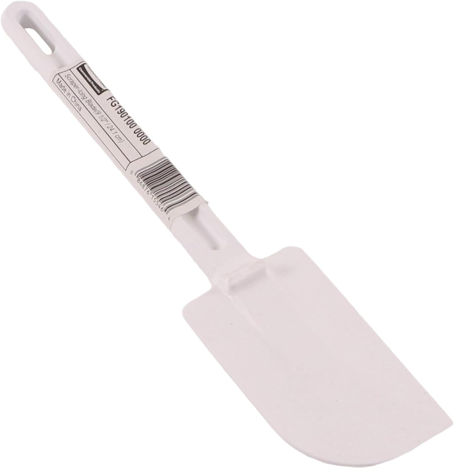 Rubbermaid Commercial Products Cold Temperature Scraper Spatula, White, 9.5 Inch, Clean-Rest Design