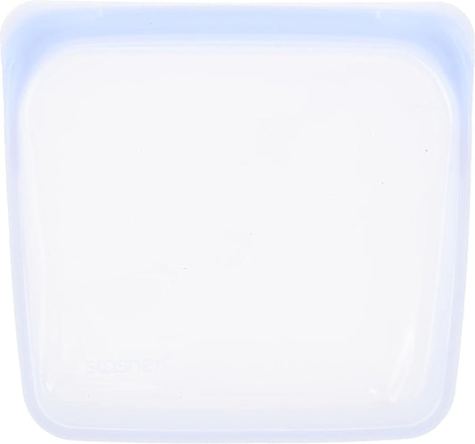 Stasher Platinum Silicone Food Grade Reusable Storage Bag, Amethyst (Sandwich) | Reduce Single-Use Plastic | Cook, Store, Sous Vide, or Freeze | Leakproof, Dishwasher-Safe, Eco-friendly | 28 Oz