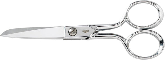 Gingher 5" Fabric Scissors, Premium Forged Steel Fabric Shears, Sharp Knife Edge Sewing Scissors for Cutting Cloth with Protective Sheath, Ambidextrous Design