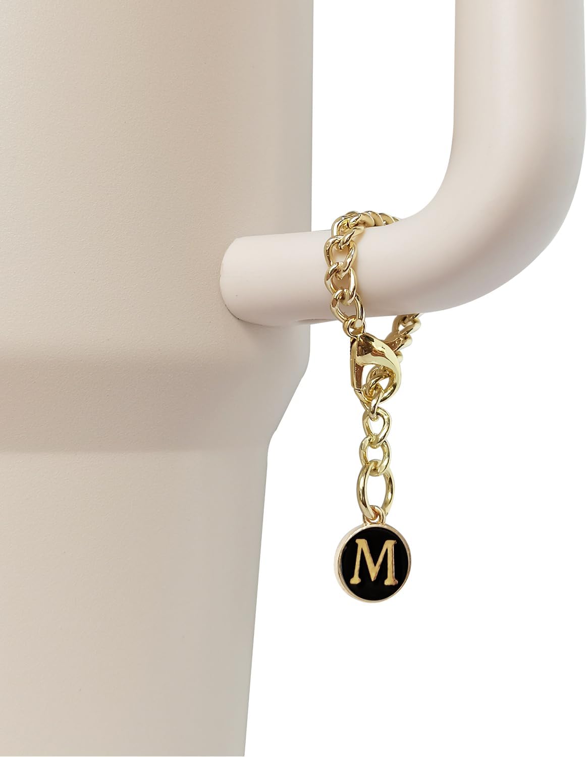 Letter Charm Accessories for Stanley Cup 2PCS Initial Name ID Personalized Handle Charm for Stanley Tumbler