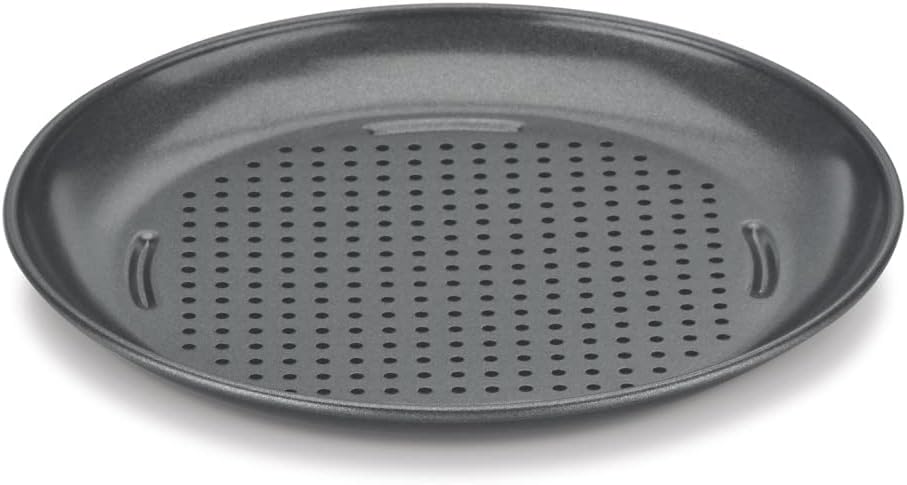 Cuisinart 4 Piece Pizza Pan Set, Mini, Steel Gray (Pack of 2)